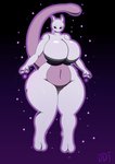 anthro big_breasts breasts energy_ball female floating grey_body grey_eyes looking_at_viewer pokemon_move shadow_ball simple_background solo thick_thighs wide_hipped_female wide_hips darkdraketom nintendo pokemon generation_1_pokemon legendary_pokemon mewtwo pokemon_(species) hi_res