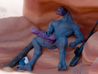 animal_genitalia armor big_penis biped bodysuit clothing curling_toes desert erection feet fist genital_slit genitals gun half-closed_eyes hand_on_penis headgear helmet huge_penis knot low-angle_view male masturbation muscular muscular_male narrowed_eyes nubbed_penis open_mouth outside pecs penile penile_masturbation penis purple_body purple_penis ranged_weapon rifle sitting skinsuit sniper_rifle solo spread_legs spreading three-quarter_view tight_clothing unusual_anatomy unusual_genitalia unusual_penis weapon snekkuu chocoscorner_(modeler) halo_(series) microsoft xbox_game_studios garrot alien sangheili 2025 3d_(artwork) digital_media_(artwork) sequence