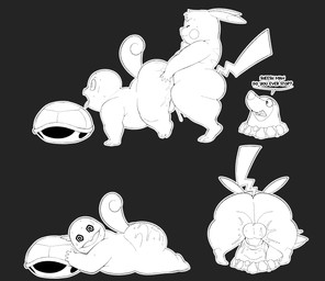 3_toes 4_fingers 4_toes after_anal after_sex ahegao all_fours ambiguous_gender anal anal_penetration anthro anthro_on_anthro anthro_penetrated anthro_penetrating anthro_penetrating_anthro anthrofied asking asking_another backsack balls big_balls big_butt big_penis big_tail black_background black_eyes bodily_fluids butt butt_grab cum cum_inside cum_on_butt cum_on_face cum_on_leg curvy_figure dialogue dipstick_ears doggystyle duo_focus ear_markings erection feet fellatio fingers from_behind_position fur genital_fluids genitals group hand_on_butt hand_on_ground head_tuft huge_thighs humanoid_genitalia humanoid_hands humanoid_penis lifting_another linear_sequence looking_pleasured male male/male male_penetrated male_penetrating male_penetrating_male markings multicolored_ears nude obscured_penetration open_mouth open_smile oral oral_penetration orgasm penetration penile penile_penetration penis pokemorph pupils rear_view sex shell side_view simple_background slightly_chubby slightly_chubby_anthro slightly_chubby_male smile snout spiral spiral_eyes sweat sweaty_face tail text thick_thighs toes tongue tongue_out trio tuft white_balls white_body white_cheeks white_ear_tips white_markings white_nose white_penis white_pupils white_sclera white_shell white_skin white_tail white_tongue conditional_dnp erobos nintendo pokemon ero_(erobos) fan_character drilbur generation_1_pokemon generation_5_pokemon mammal pikachu pokemon_(species) rodent squirtle absurd_res black_and_white digital_drawing_(artwork) digital_media_(artwork) english_text flat_colors hi_res monochrome sequence