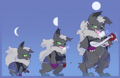 anthro biped blush bottomwear breast_growth breasts brown_body brown_fur clothing digitigrade female feral feral_to_anthro full_moon fur genitals green_sclera growth moon nipples open_mouth quadruped shirt shorts simple_background smile solo standing tail tongue tongue_out topwear torn_clothing transformation vulva pawberry mythology canid canine mammal mythological_canine mythological_creature werecanid werecanine werecreature werewolf 2024 digital_media_(artwork) hi_res sequence