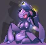 2014 anthro areola big_breasts breasts elpatrixf female generation_5_pokemon genesect genitals legendary_pokemon nintendo nipples nude pokemon pokemon_(species) pussy solo