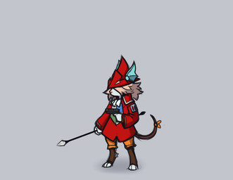 accessory anthro bottomwear brown_tail clothed clothed_anthro clothed_female clothing feet female fingers front_view fully_clothed fully_clothed_anthro fully_clothed_female fur furgonomics grey_body grey_fur gun hat headgear headwear hidden_eyes holding_gun holding_melee_weapon holding_object holding_polearm holding_ranged_weapon holding_spear holding_weapon melee_weapon polearm ranged_weapon ribbons simple_background solo spear standing tail tail_accessory tail_ribbon toes topwear weapon mewgle final_fantasy final_fantasy_ix square_enix freya_crescent burmecian mammal rodent 2025 digital_media_(artwork)