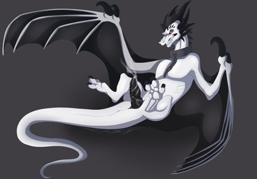 angry black_penis bodily_fluids bound chain chained claws cum cumshot ejaculation erection feral genital_fluids genitals grey_background hands-free male membrane_(anatomy) membranous_wings orgasm penis red_eyes scales sharp_teeth simple_background solo tail teeth toe_claws wings shirothedragon123 european_mythology mythology dragon mythological_creature mythological_scalie reptile scalie western_dragon wyvern absurd_res hi_res