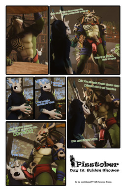 anthro antlers black_body bone bone_mask claws clothing dialogue dominant dominant_male duo erection fur furniture genitals green_body hair horn looking_back male male/male mask muscular muscular_anthro muscular_male nervous oral_request penis penis_on_face plant requesting sex_request skull speech_bubble tail text the_texorcist briganfi_(modeler) american_mythology indigenous_north_american_mythology mythology north_american_mythology terraria tex_(the_texorcist) witch_doctor_(terraria) canid lihzahrd lizard mammal monster reptile scalie wendigo 3d_(artwork) absurd_res comic digital_media_(artwork) english_text hi_res