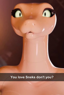 anthro barely_visible_breasts bedroom_eyes black_sclera breasts eyelashes female female_anthro forked_tongue front_view green_eyes looking_at_viewer multicolored_body music narrowed_eyes nude nude_anthro nude_female pink_tongue pupils seductive slit_pupils smile smiling_at_viewer solo tail tail_motion text tongue tongue_out white_body yellow_body mrbeetle thebredfactory_(va) vulgarvictor_(modeler) lilly_(vulgarvictor) reptile scalie snake 2026 3d_(artwork) 3d_animation animated background_music digital_media_(artwork) english_text short_playtime sound voice_acted webm