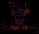 black_background black_eyes creepy dialogue fur head_tuft nightmare_fuel purple_body purple_fur simple_background solo text tongue tuft dashiathebunny tattletail tattletail_(character) mammal tattletail_(species) 2017 absurd_res english_text hi_res signature