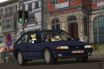 3:2 5_fingers anthro bear belgium black_body black_fur blonde_hair brussel canid canine car city detailed detailed_background driving duo e621 eyewear female female_anthro final_fantasy fingers french_text fur giant_panda glasses hair hi_res inside_car male mammal moogle motion_blur opel opel_astra orang111 square_enix text urban vehicle white_body white_fur white_inner_ear yellow_eyes