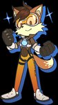 alternate_species anthro bottomwear brown_body brown_fur brown_hair clothing female fist footwear fur furrification gloves hair handwear orange_bottomwear orange_clothing shoes simple_background smile solo standing transparent_background artial_marts blizzard_entertainment overwatch sega sonic_the_hedgehog_(series) fan_character tracer_(overwatch) canid canine fox mammal 2017 alpha_channel digital_media_(artwork) hi_res