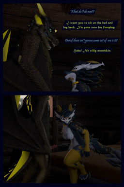 anthro arm_warmers armwear big_penis blue_body blue_fur breasts clothing dialogue duo female fur genitals green_body green_scales leg_warmers legwear male male/female multicolored_body nipples penis scales text white_body white_fur flauntingfornication european_mythology mythology dragon kobold mythological_creature mythological_scalie scalie western_dragon wyvern 2:3 3d_(artwork) absurd_res comic digital_media_(artwork) english_text hi_res daughter_(lore) father_(lore) father_and_child_(lore) father_and_daughter_(lore) parent_(lore) parent_and_child_(lore) parent_and_daughter_(lore)