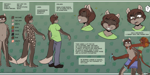 adolescent barefoot clothed clothing feet male spots swimming_trunks swimwear text young robin_dassen twin_dragons_(webcomic) todd_cauldron dasyurid dasyuromorph mammal marsupial quoll english_text hi_res url