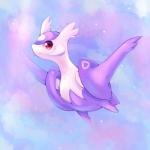 ambiguous_gender cloud feral flying looking_at_viewer outside red_eyes sky skyscape smile solo wings joltik_(artist) nintendo pokemon generation_6_pokemon legendary_pokemon mega_evolution mega_latios pokemon_(species) 1:1 2014 cool_colors