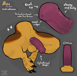 4_toes animal_genitalia animal_penis anthro balls big_penis black_claws black_toe_claws brown_body claws close-up crotch_shot dewclaw digitigrade directional_arrow equine_genitalia equine_penis erection faceless_character faceless_male feet flared_penis fur genital_close-up genital_shot genitals grey_background how-to huge_penis logo male male_anthro multicolored_body multicolored_fur nude orange_body orange_genitals penis penis_close-up penis_shot presenting presenting_penis purple_penis red_genitals scuted_legs scutes sheath simple_background solo sparkles spread_legs spreading talons tan_body text thick_penis toe_claws toes tuft tufted_fur unusual_anatomy unusual_genitalia unusual_penis urethra yellow_balls yellow_body reetogoth alex_(overgrown_lizards) avali avian bird 2025 artist_logo colored digital_drawing_(artwork) digital_media_(artwork) english_text hi_res model_sheet shaded signature simple_shading