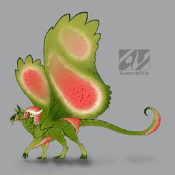 ambiguous_gender claws curved_horn feral horn membrane_(anatomy) membranous_wings simple_background solo spines standing tail wings averrisvis european_mythology mythology melon_dragon dragon mythological_creature mythological_scalie scalie western_dragon 1:1 2015 digital_media_(artwork) full-length_portrait hi_res portrait
