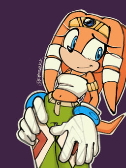 accessory anthro bangle blue_eyes bottomwear clothing coronet dreadlocks female fur gloves hair hair_accessory hairband handwear jewelry midriff navel orange_body orange_fur orange_hair pants solo tail topwear tube_top ppsqkk sega sonic_adventure sonic_riders sonic_the_hedgehog_(series) tikal_the_echidna echidna mammal monotreme 3:4 hi_res