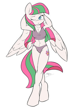 2014 absurd_res ambris anthro anthrofied blossomforth_(mlp) blue_eyes bra breasts cleavage clothed clothing cutie_mark equine female freckles friendship_is_magic green_hair hair hi_res horse mammal my_little_pony navel one_eye_closed panties pegasus plain_background pony purple_hair standing two_tone_hair underwear white_background wings
Rating: Safe
Score: 9
User: 2DUK
Date: March 06, 2014
