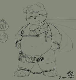 anthro bdsm body_writing brainwashing cape catheter catheter_in_urethra chain chastity_cage chastity_device clothing corruption cuff_(restraint) footwear harness hero kerchief male medical_instrument nipple_piercing nipple_ring nipples object_in_urethra overweight penetration piercing plug_(sex_toy) restraints ring_piercing scientific_instrument sex_toy shackles slightly_chubby socks solo sounding_rod standing stirrup_socks text tongue tongue_out urethral urethral_penetration urethral_plug young xunli_170 bear mammal chinese_text hi_res sketch