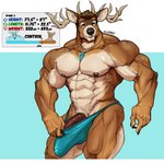 5_fingers abs anthro antlers areola arm_tuft barazoku barely_contained barely_contained_penis beard biceps big_bulge big_muscles big_pecs big_penis biped black_nose blue_background blue_clothing blue_eyes blue_underwear body_size_growth brown_areola brown_beard brown_body brown_eyes brown_facial_hair brown_fur brown_hair brown_nipples brown_penis brown_spots brown_tuft bulge closed_smile clothed clothed_anthro clothed_male clothing countershade_arms countershade_fur countershade_legs countershade_torso countershading deltoids detailed_bulge elbow_tuft erection expansion eyebrows facial_hair fingers fur genital_expansion genital_outline genitals glowing glowing_jewelry glowing_necklace glowing_pendant growth hair holding_clothing holding_object holding_underwear horn huge_bulge huge_muscles huge_penis humanoid_hands imperial_unit inner_ear_fluff jewelry male male_anthro manly markings measurements mouth_closed multicolored_body multicolored_eyes multicolored_fur muscle_growth muscular muscular_anthro muscular_male navel necklace nipples number pecs pendant penis penis_expansion penis_outline pubes quads serratus simple_background size_transformation smile solo spots spotted_body spotted_fur standing stated_height stated_weight tan_body tan_countershading tan_fur tan_inner_ear tan_pubes tenting text three-quarter_view topless topless_anthro topless_male transformation trapezius triceps tuft underwear underwear_only vein veiny_muscles veiny_penis white_background oldshep sam_(oldshep) deer mammal 1:1 digital_drawing_(artwork) digital_media_(artwork) english_text portrait shaded signature three-quarter_portrait