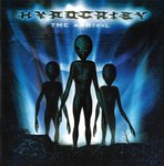 2004 album_cover alien ambiguous_gender bald black_eyes casual_nudity copyright_name cover english_text featureless_crotch front_view group hi_res humanoid hypocrisy_(band) long_fingers looking_at_viewer night not_furry nude official_art outside roswell_grey skinny standing text the_arrival_(hypocrisy) thomas_ewerhard trio ufo
