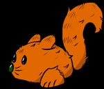 ambiguous_gender chibi feral fur green_nose orange_body orange_fur solo striped_body striped_fur stripes whiskers fever_dream_(artist) the_nature_of_predators alien dossur_(the_nature_of_predators) mammal rodent alpha_channel