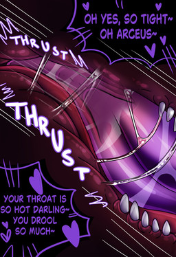 bodily_fluids deep_throat genitals internal internal_fellatio internal_oral male male/male oral oral_penetration penetration penis saliva saliva_on_penis saliva_on_tongue saliva_string teeth halfpricesouls nintendo pokemon levi_(halfpricesouls) zoro_(halfpricesouls) absurd_res comic hi_res