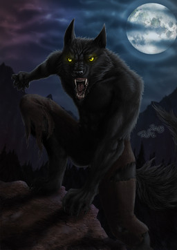 anthro black_body black_fur bodily_fluids bottomwear brown_bottomwear brown_clothing brown_pants cheek_tuft clothed clothing cloud facial_tuft fangs fur glowing glowing_eyes male moon night open_mouth outside pants plant saliva saliva_string sky solo teeth topless torn_bottomwear torn_clothing torn_pants tree tuft yellow_eyes rufciu mythology canid canine mammal mythological_canine mythological_creature werecanid werecanine werecreature werewolf 2013 dated hi_res signature