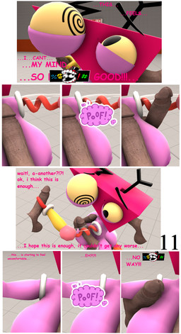 big_breasts big_butt big_eyes black_eyes breasts brown_penis butt censored_text claws clothing confusion disembodied_penis ear_penetration female for_a_head from_behind_position genitals gloves handwear head_penetration humanoid_genitalia humanoid_penis looking_at_another looking_at_genitalia looking_at_penis looking_confused looking_pleasured looking_up looking_worried male male/female masturbating_while_penetrated masturbation multi_genitalia multi_penis natural_breasts nipples on_ground orgasm orgasm_face penetration penis penis_on_armpit penis_on_breast pink_body pink_nipples pink_text red_claws sex solo text thick_thighs translucent translucent_arms triangle_head wide_hips yellow_clothing yellow_eyes yellow_gloves yellow_handwear 5naptrap glitch_productions the_amazing_digital_circus valve valve_corporation zooble_(tadc) animate_inanimate humanoid living_toy object_head 3d_(artwork) absurd_res censored comic comic_sans digital_media_(artwork) hi_res source_filmmaker_(artwork)