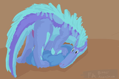 big_pillow blush detailed_eyes erection feral fluffy fluffy_tail fur genitals leaning leaning_forward looking_back male penis rear_view resting_on_arms slit_penis smile solo tail tapering_penis bitteraconitum mythology dragon furred_dragon furred_scalie mythological_creature mythological_scalie scalie hi_res