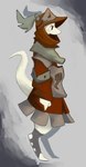 2012 abstract_background ambiguous_gender anthro armor clothing footwear fur headgear helmet hi_res hood mammal mouthless murid murine plate_armor raised_tail rat retros rodent side_view solo standing stare tail toeless_footwear white_body white_fur