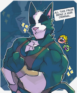 ambiguous_gender anthro armor biceps black_clothing black_shirt black_tank_top black_topwear blonde_hair blue_body blue_fur blush body_hair bracers chest_hair chest_tuft clothed clothing dialogue fur green_body hair male multicolored_body multicolored_fur muscular muscular_male pecs shirt solo_focus sparkles tail tank_top text topwear tuft two_tone_body two_tone_fur white_body white_fur zappyron final_space avocato gary_goodspeed mooncake_(final_space) alien felid human mammal ventrexian 2025 digital_media_(artwork) english_text hi_res