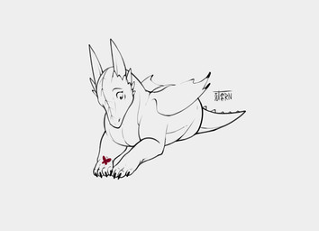 animated_gif claws curious duo feral flying horn lying male tail tail_motion tailwag wings young teern mythology rehbeinel_(liquidfay) arthropod butterfly dragon insect lepidopteran mythological_creature mythological_scalie scalie animated hi_res short_playtime sketch