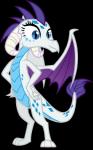 alternate_species blue_eyes dragonification dragonified female pupils slit_pupils solo tail wings punzil504 friendship_is_magic hasbro my_little_pony mythology rarity_(mlp) dragon mythological_creature mythological_scalie scalie 2016 alpha_channel hi_res