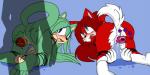 anal_beads anthro blue_eyes bodily_fluids bound crying dripping female forced fur genitals green_body green_fur green_hair group hair long_hair pussy rape red_body red_fur red_hair sex_toy tan_body tan_fur tears vaginal wet white_body white_fur pinkthehedgehog sega sonic_the_hedgehog_(series) flonne canid canine felid mammal serena_(disambiguation) 2:1