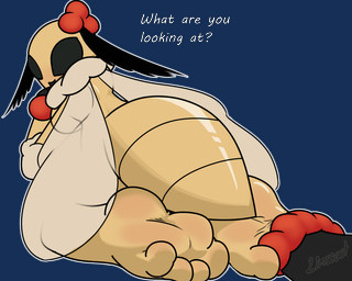 4_toes anthro dialogue feet female foot_fetish foot_focus humanoid_feet kneeling looking_back plantigrade removing_socks socks_removed solo talking_to_viewer teasing_with_feet text toes wings limscast bug_fables moonsprout_games mothiva_(bug_fables) arthropod insect lepidopteran moth 5:4 alpha_channel