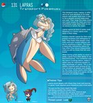 blue_hair breasts chibi clothed clothing english_text female generation_1_pokemon hair hi_res horn horned_humanoid human humanoid kinkymation lapras male mammal marine merfolk nintendo pokemon pokemon_(species) pokemorph shell split_form tailbutt text