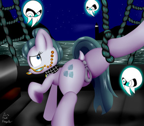 anatomically_correct anatomically_correct_genitalia anatomically_correct_vulva animal_genitalia animal_vulva anus blue_eyes blue_hair choker cutie_mark detailed_background equine_genitalia equine_vulva eyewear female feral forced fur genitals glasses grey_body grey_fur group hair hooves jewelry looking_back mature_female mature_feral necklace night restrained rope sea sky solo_focus star starry_sky vulva water paulpeopless friendship_is_magic hasbro my_little_pony cloudy_quartz_(mlp) earth_pony equid equine ghost horse mammal pony spirit 2016 absurd_res hi_res signature