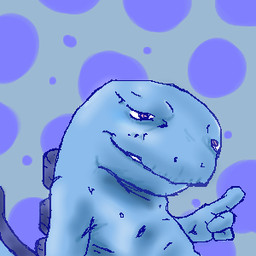 4_fingers ambiguous_gender anthro blue_body blue_skin blue_spots dotted_background fingers gesture hand_gesture nude pattern_background pointing purple_eyes semi-anthro simple_background solo spots tail eisenfaust nintendo pokemon generation_2_pokemon pokemon_(species) quagsire 1:1 2008 aliasing blue_theme digital_drawing_(artwork) digital_media_(artwork) half-length_portrait low_res portrait shaded soft_shading