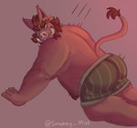 angry anthro butt clothing humanoid_hands kemono male overweight overweight_male simple_background solo underwear smokey_mist password_(visual_novel) oswin_(password) mammal suid suine sus_(pig) wild_boar 2023 hi_res