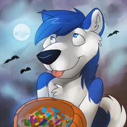 anthro blep blue_body blue_eyes blue_fur blue_hair blue_tail closed_smile cloud front_view fur hair looking_up male male_anthro moon mouth_closed night pink_tongue short_hair smile solo tail tongue tongue_out white_body white_fur white_tail solaxe_(artist) jhusky ambient_bat canid canine mammal 1:1 low_res