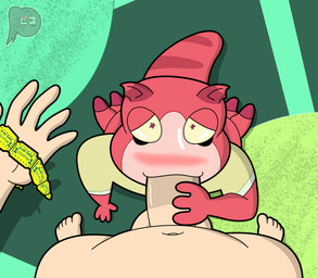 balls bodily_fluids clothed clothed/nude clothing duo erection feet fellatio first_person_view genitals holding_another's_penis holding_object holding_penis male male/male nude on_ground oral penile penis saliva saliva_on_penis sex sucking ticket lewdware adult_swim cartoon_network rick_and_morty arcade_alien alien human mammal 2022 digital_drawing_(artwork) digital_media_(artwork) hi_res signature