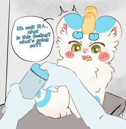 ambiguous_gender anal anal_fingering blue_body blue_fur blush curious defloration duo feral fingering first_person_view fur green_eyes group horn human_pov non-euclidean_sex paws penetrable_sex_toy pov_hands red_cheeks round_ears sex sex_toy simple_coloring sitting speech_bubble text trio voodoo white_body white_fur izih asian_mythology fabulous_beasts fenz_(studio) mythology tianlu_(fabulous_beasts) human mammal mythological_creature pixiu colored comic english_text hi_res