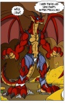 abs after_transformation anthro athletic belt biceps black-rat bottomwear cave claws clothed clothing coin comic container cup curse dragon emerald_(gem) english_text explorer fangs footwear gem goblet gold_(metal) gold_bar greed hareweald hi_res hindpaw horn legwear magic male membrane_(anatomy) membranous_wings muscular mythological_creature mythological_scalie mythology open_clothing open_shirt open_topwear pants paws pecs sapphire_(gem) scales scalie shirt shorts snout socks spikes tail teeth text tongue topless topwear torn_clothing transformation transformation_by_stealing treasure treasure_hoard underwear verbal_reaction_to_tf wings