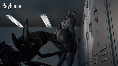 anal big_butt black_body breasts butt duo female inside locker_room male male/female male_rimming_female muscular muscular_female oral rimming sex standing rayhuma alien_(franchise) marvel she-venom venom_(marvel) alien humanoid symbiote xenomorph 16:9 2020 3d_(artwork) 3d_animation animated crossover digital_media_(artwork) high_framerate loop no_sound short_playtime source_filmmaker_(artwork) video watermark widescreen