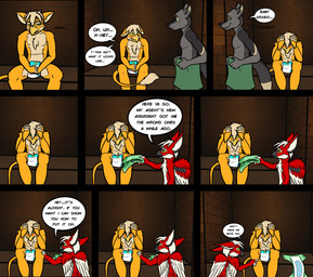 adolescent ageplay anthro blush bully bullying caught_in_the_act clothing dialogue diaper discipline embarrassed forced group hazing humiliation infantilism male public public_humiliation punishment roleplay school text young young_anthro young_male racketraccoon mythology codyferra avian bird canid canine canis gryphon mammal mythological_avian mythological_creature wolf comic english_text hi_res