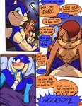 anthro archie_comics bed black_nose blue_body blue_eyes blue_fur blue_hair blush boots breasts brown_body brown_fur brown_nipples butt canon_couple cellphone chipmunk clitoral_hood clothed clothing colored comic crossdressing dialogue duo electronics embarrassed english_text erection eulipotyphlan exhibitionism eyes_closed female female_penetrated footwear front-print_panties fur furniture genitals gloves green_eyes ground_squirrel hair handwear hedgehog hi_res inside male male/female male_penetrating male_penetrating_female mammal mirror navel nipples open_clothing open_topwear open_vest outside panties penetration penis phone photo pillow public public_nudity pussy red_hair rodent sally_acorn sciurid scut_tail sega selfie sex short_tail sidewalk signature sonic_the_hedgehog sonic_the_hedgehog_(archie) sonic_the_hedgehog_(comics) sonic_the_hedgehog_(series) speech_bubble streaking street_lamp tail text theenfman topwear truth_or_dare underwear vest