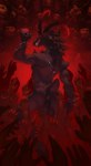 ambiguous_gender anthro anthro_focus anus back_muscles backsack ball_fondling balls big_balls big_butt bone bracelet butt butt_grab claws colored_claws detailed_background disembodied_hand ear_piercing ear_ring fondling fur genitals group hand_on_balls hand_on_butt hand_on_leg hand_on_thigh hell holding_object holding_skull hooves horn humanoid_on_anthro jewelry leg_grab male male/ambiguous male_focus muscular muscular_anthro muscular_male nails necklace nude occult_symbol open_mouth open_smile pentagram perineum piercing reaching rear_view red_background red_sclera ring_piercing saggy_balls simple_background skull smile solo_focus standing symbol teeth thick_thighs thigh_grab tuft idrysse3 bovid caprine caprine_demon demon goat goat_demon humanoid mammal 2025 absurd_res hi_res