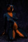 anthro anthrofied areola big_breasts biped black_body black_fur black_nose breasts brown_body brown_fur crossgender female front_view fur gloves_(marking) kneeling leaning leaning_backward looking_at_viewer markings mtf_crossgender multicolored_body multicolored_fur narrowed_eyes navel nipples nude solo squint thick_thighs two_tone_body two_tone_fur oystercatcher7 third-party_edit disney pixar up_(film) alpha_(up) canid canine canis dobermann domestic_dog mammal pinscher dark_theme photo_manipulation photomorph restricted_palette