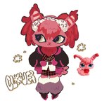 :3 ambiguous_gender animal_print anthro anthrofied clothed clothing earmuffs eyelashes flower fully_clothed fur hair leopard_print pink_body pink_fur plant solo toony mort_mfn hasbro littlest_pet_shop lps_2132 angora_rabbit domestic_rabbit lagomorph leporid mammal oryctolagus rabbit hi_res