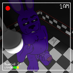 big_penis camera_view feet foreskin genitals high-angle_view humanoid_genitalia humanoid_penis looking_at_viewer machine male masturbation nipple_fetish nipple_play nude overweight overweight_male penile penile_masturbation penis smile solo aldenyates five_nights_at_freddy's scottgames bonnie_(fnaf) animatronic lagomorph leporid mammal rabbit robot robot_anthro 1:1 absurd_res hi_res