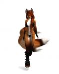 anthro bikini blue_eyes boots bouncing_breasts breasts clothed clothing female footwear hair leg_markings markings multi_tail red_hair shoes simple_background skimpy socks_(marking) solo swimwear tail two-piece_swimsuit walking white_background wide_hips orange04 second_life canid canine fox mammal 3d_(artwork) 3d_animation animated digital_media_(artwork) low_res short_playtime