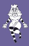 anthro arm_markings balls erection eyewear femboy fur genitals glasses horn leg_markings male markings nipples nude paws penis scarf simple_background smile solo striped_markings stripes khamii deltarune undertale_(series) ralsei bovid caprine goat mammal hi_res